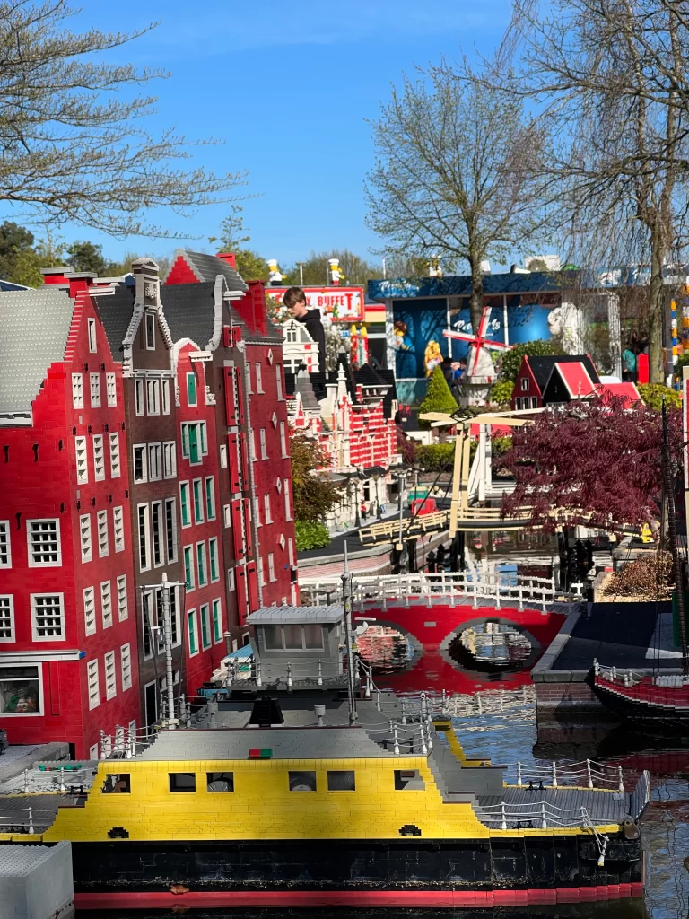 LEGO replica of Denmark in Miniland at LEGOLAND Billund, showcasing miniature landmarks and detailed LEGO architecture for families