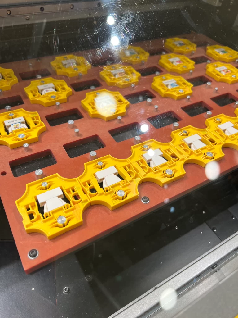 LEGO printing machine at LEGO House in Billund, creating customised LEGO minifigures for kids and families
