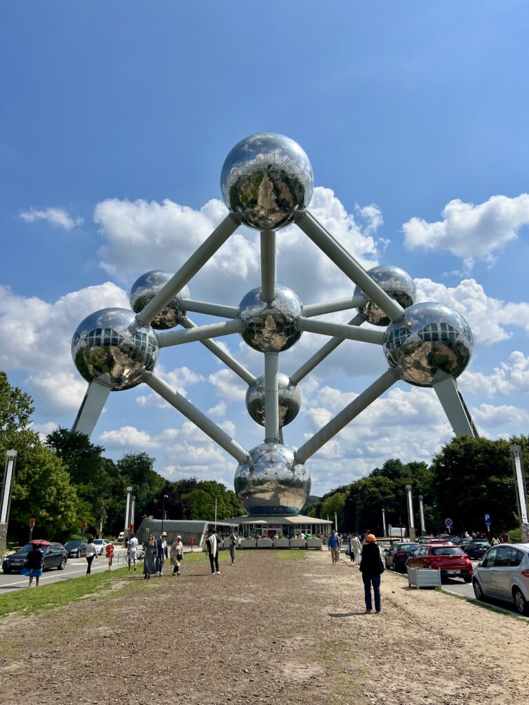 View of the Atomium in Brussels