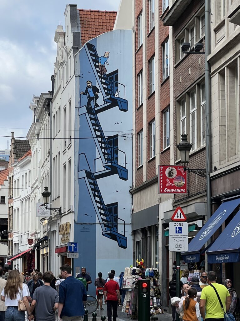 Tintin Mural in Brussels