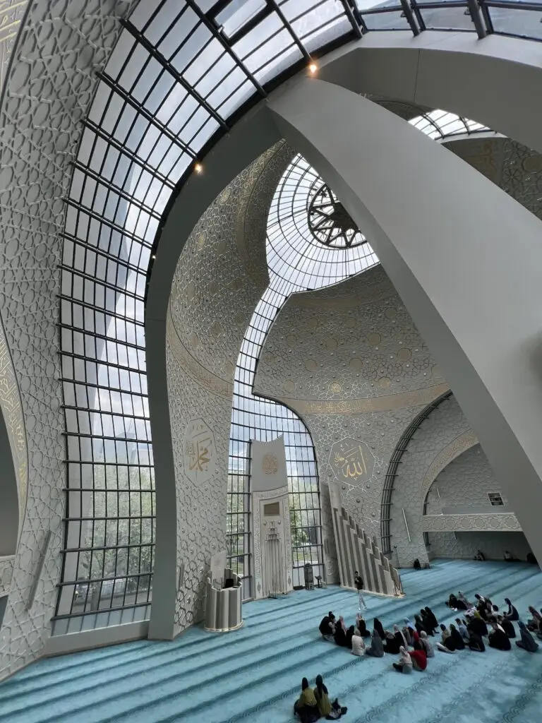 Inside Cologne Central Mosque