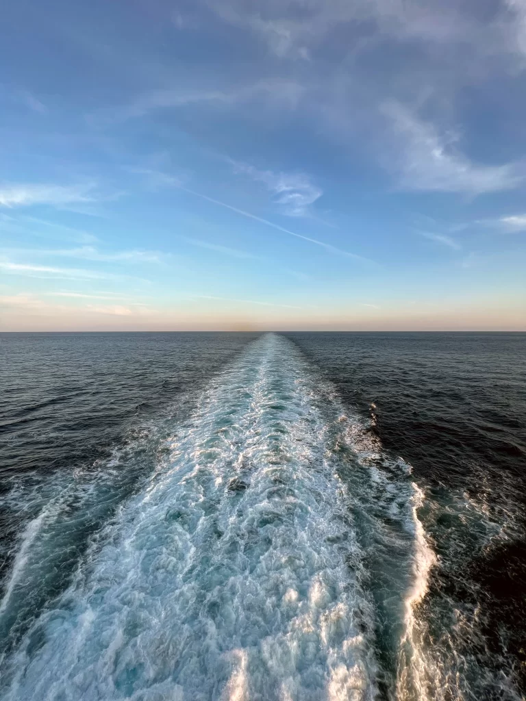 Seaview from a boat while in travel