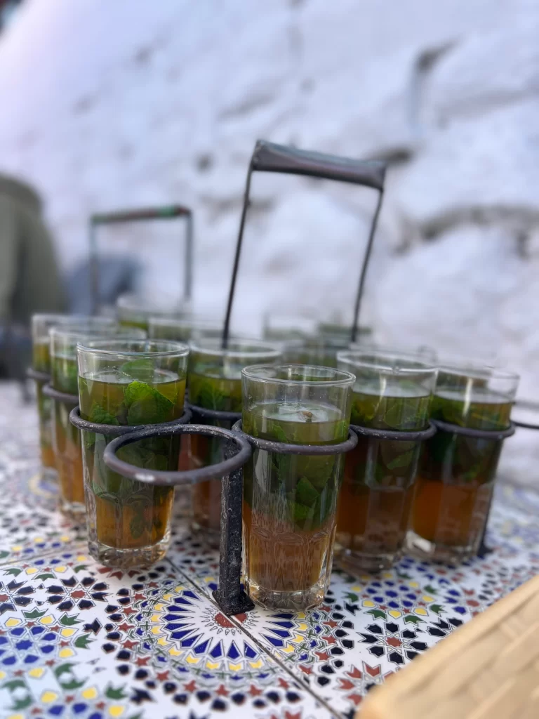 Moroccan Mint tea in cafe Haifa