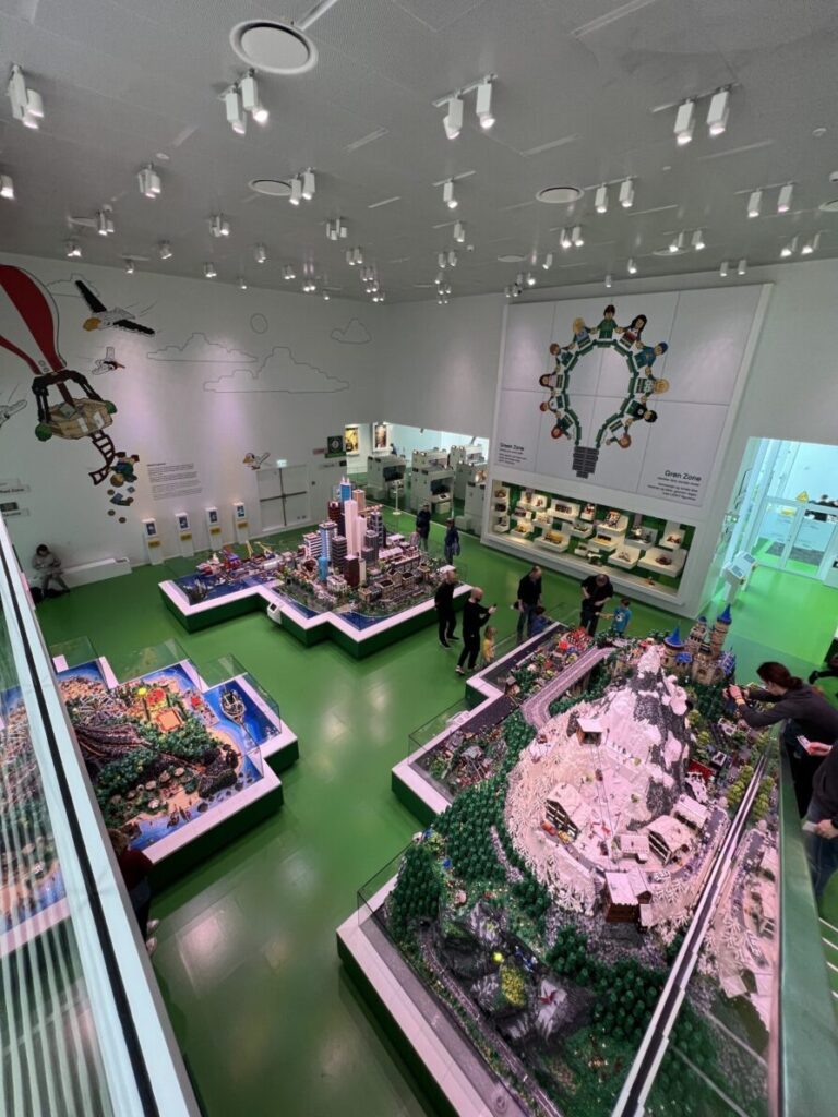 Interactive LEGO House exhibit with colourful LEGO bricks in Billund, Denmark