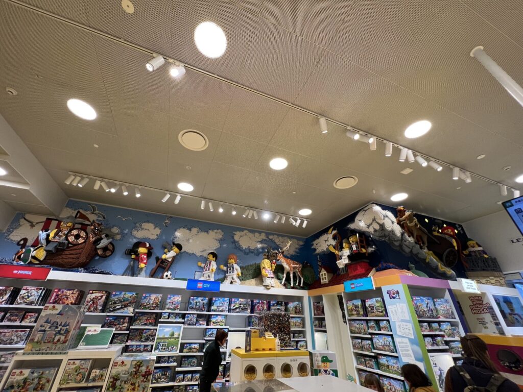 LEGO sets for sale at LEGO House shop in Billund, Denmark