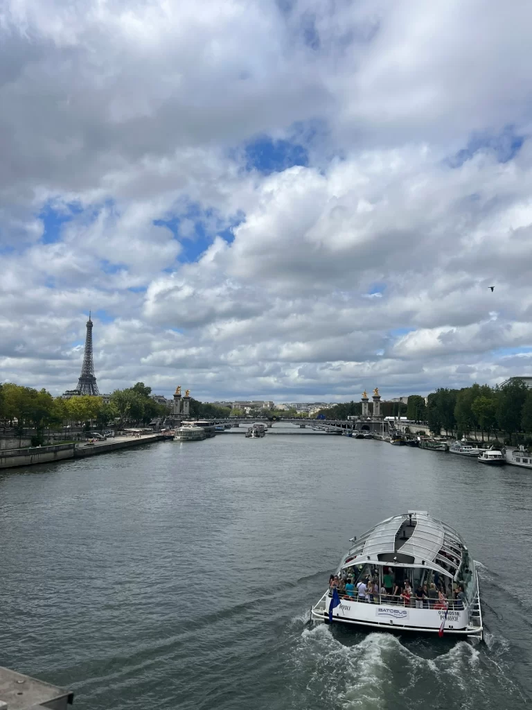 boat on the river seine