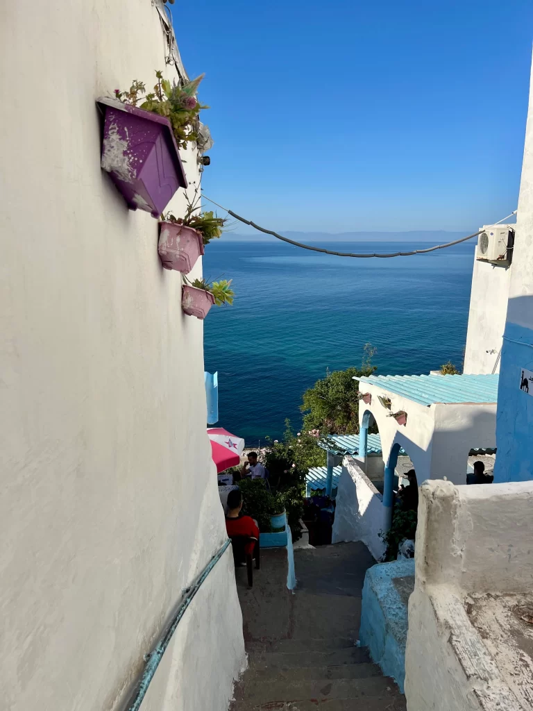 Historic café Hafa with views of the sea and Spain